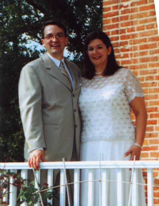 Wedding Randy and Bethany on the Hawken House Porch